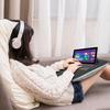 Laptop Lap Desk for 13-15Inch Laptops Portable Folding Laptop Table with Carry Handle Soft Pillow Cushion Multi-functional Lap Desk