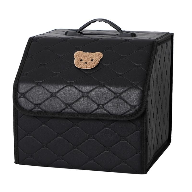 

Collapsible Car Trunk Storage Solution Organizers With Easy To Carry Leather Handles For SUVs Vehicle Outdoor Activities