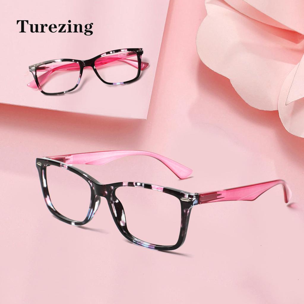 TUREZING Spring Hinge Reading Glasses for Women Men High Quality HD Lens Prescription Eyeglasses