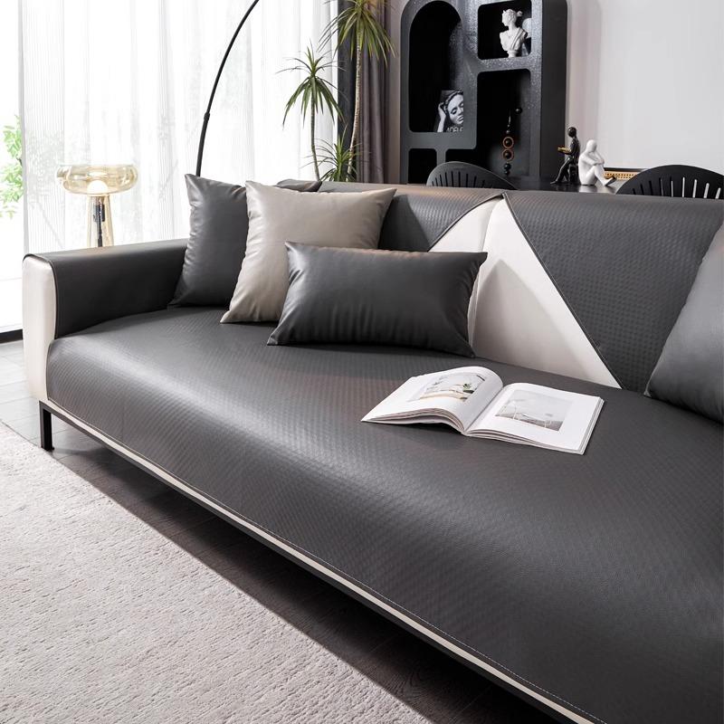 One-Piece Leather Cat Scratch Resistant Sofa Cover Waterproof Dirt-Resistant Wear-Resistant High-End Feel All-Season Sofa Cover