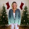 Women'S  Sweater Cute Fun Printing Sweater Fall And Winter Long Sleeve Knitted Sweater