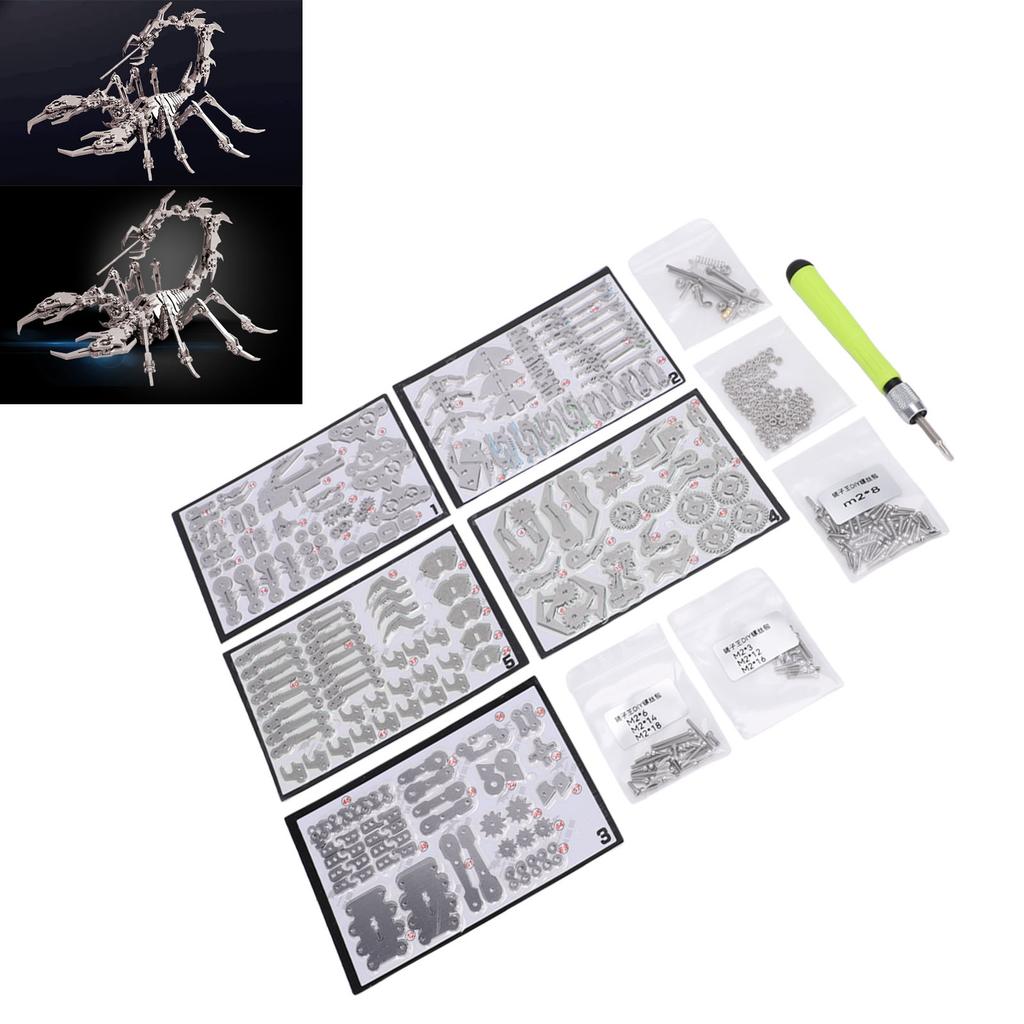 3D Metal Puzzles Kit To Build STEM Educational Toy   Mechanical Puzzle Building Blocks for Kids Adults