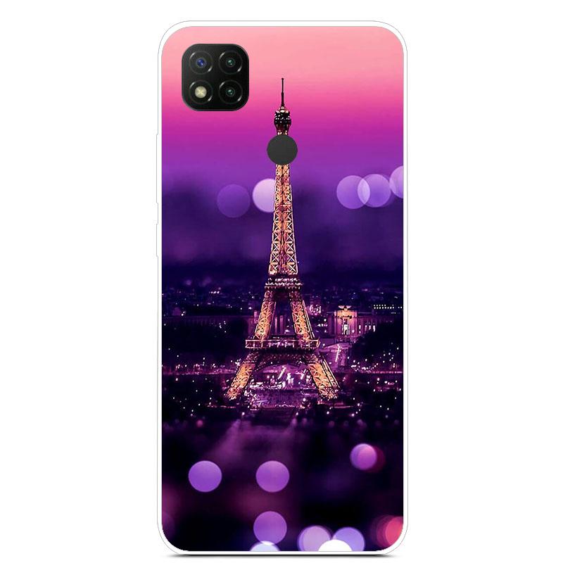Cute Art Line Daisy Case For Xiaomi Redmi 9C Phone Case Slim Tpu Back Cover For Xiaomi Redmi 9C 9 C NFC Funda PocoC3 Soft Bumper