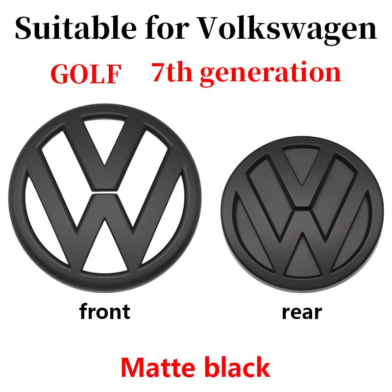 For Volkswagen Volkswagen VW Golf 7 MK7 Front Hood Rear Boot Emblem Cover Trim Logo Badge Sticker Exterior Decoration Car Styling 2013-2017
