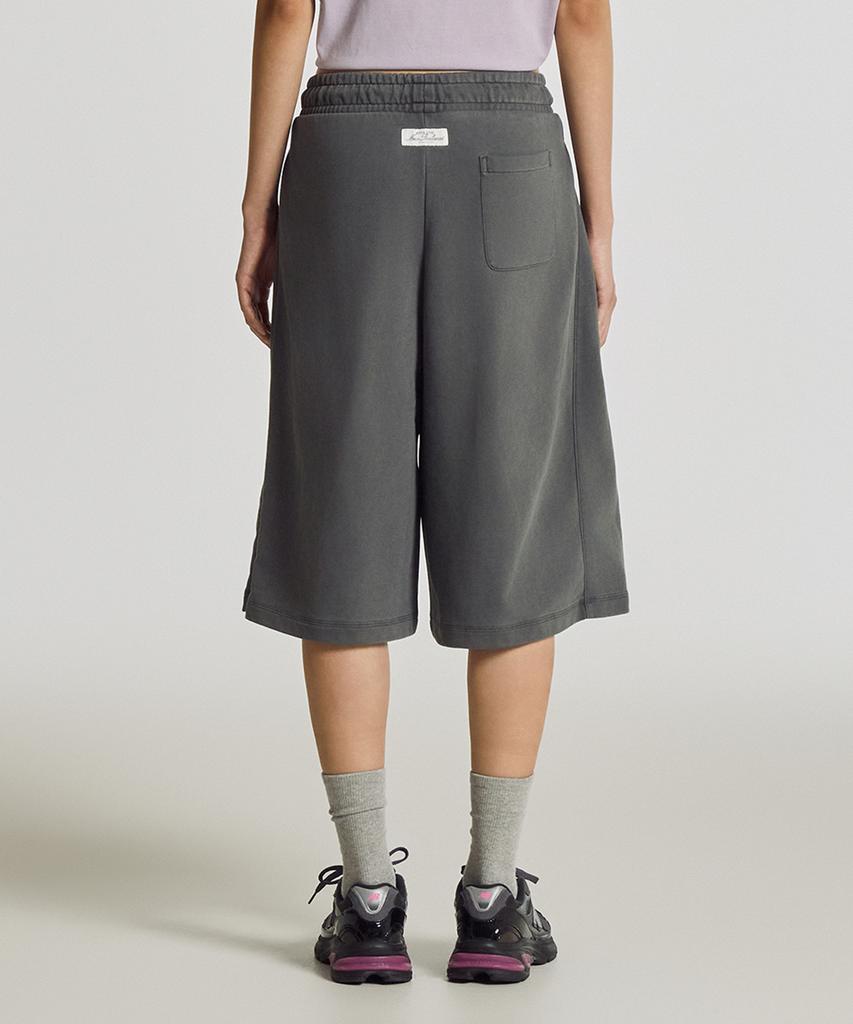 Nyuballanseu Nbnvg3W532 / Women Summer Lightweight Knit Bermuda Length Shorts (Charcoal)