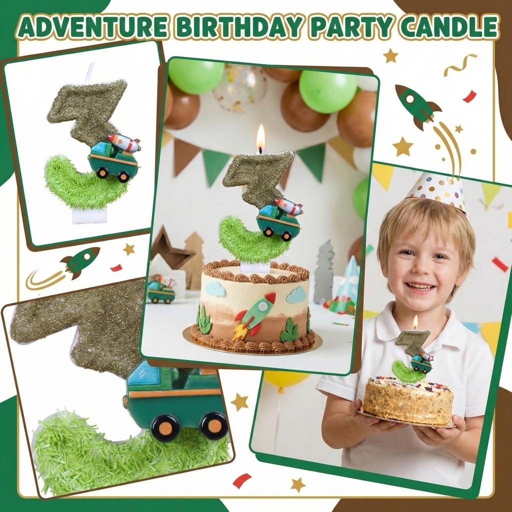Fashion Cartoon Creative Birthday Candles Party Digital Candles