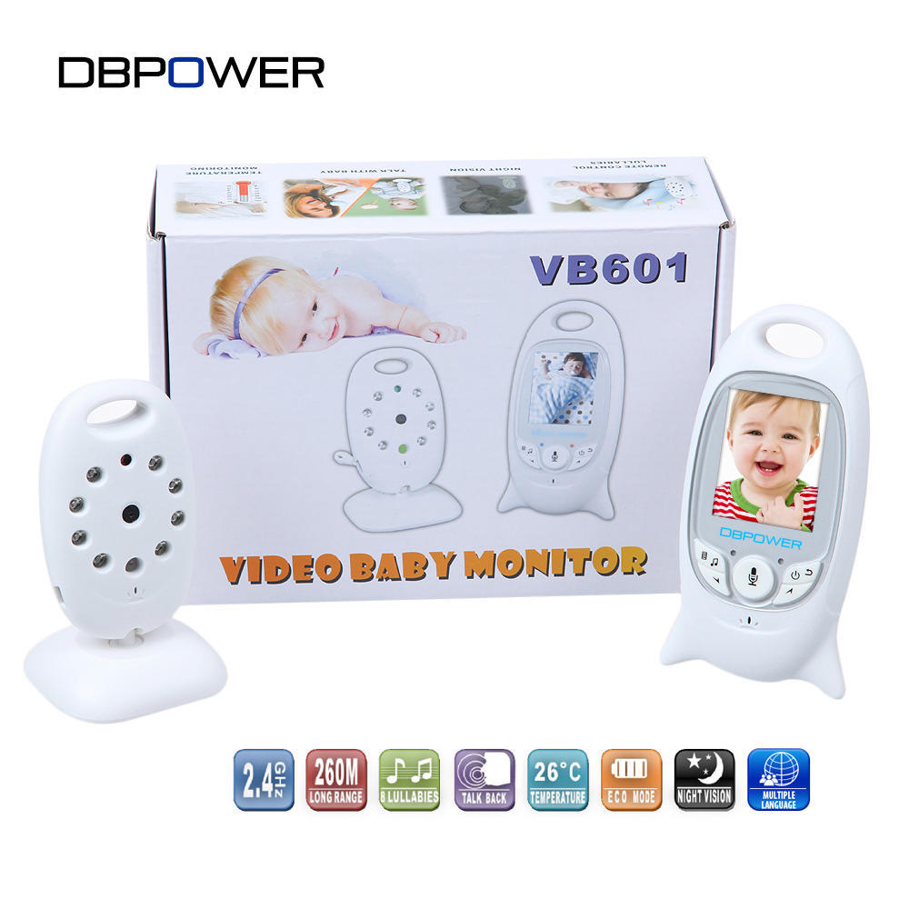 DBPOWER Color LCD Video Wireless Baby Monitor Way Talk