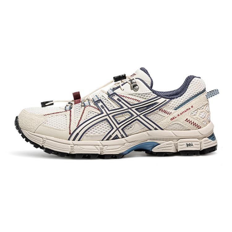 

ASICS GEL-KAHANA 8 White Grey Unisex Outdoor Trail Running Shoes 1203B031-100 EU 42