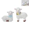 Resin Mini Sheep Figurine Cute Cartoon Outdoor Garden Decoration Waterproof Design for Home And Garden