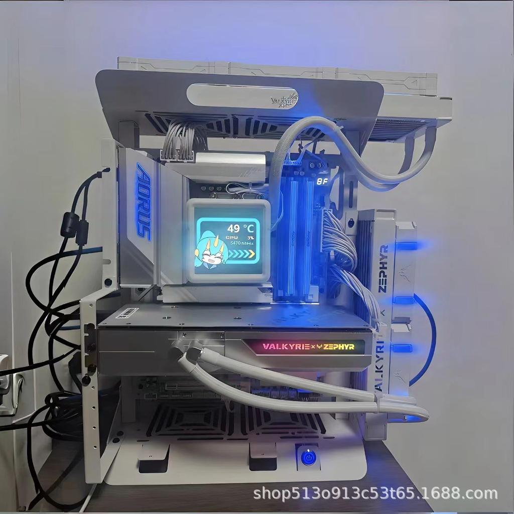 Open Chassis0/360Water cooling and air cooling ATX/matx Rack graphics card vertical installation computer mainframe small case