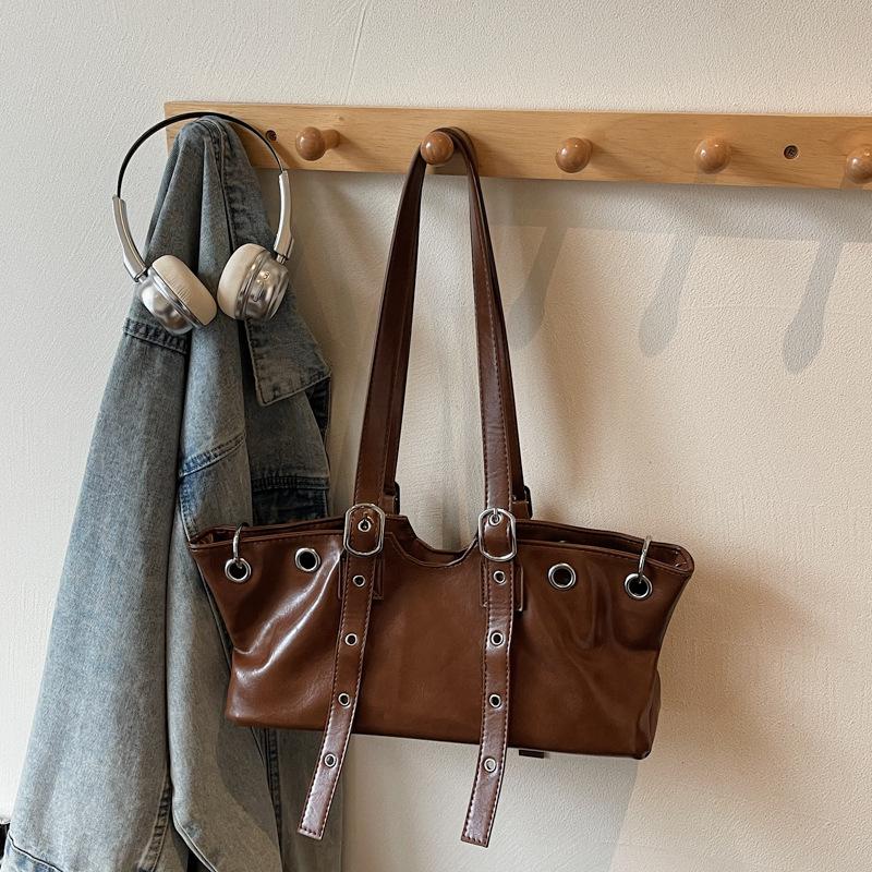 Niche Design Portable Tote Bag Women's 2025 New Trendy Commuter Large-capacity Bag High-end Shoulder Armpit Bag