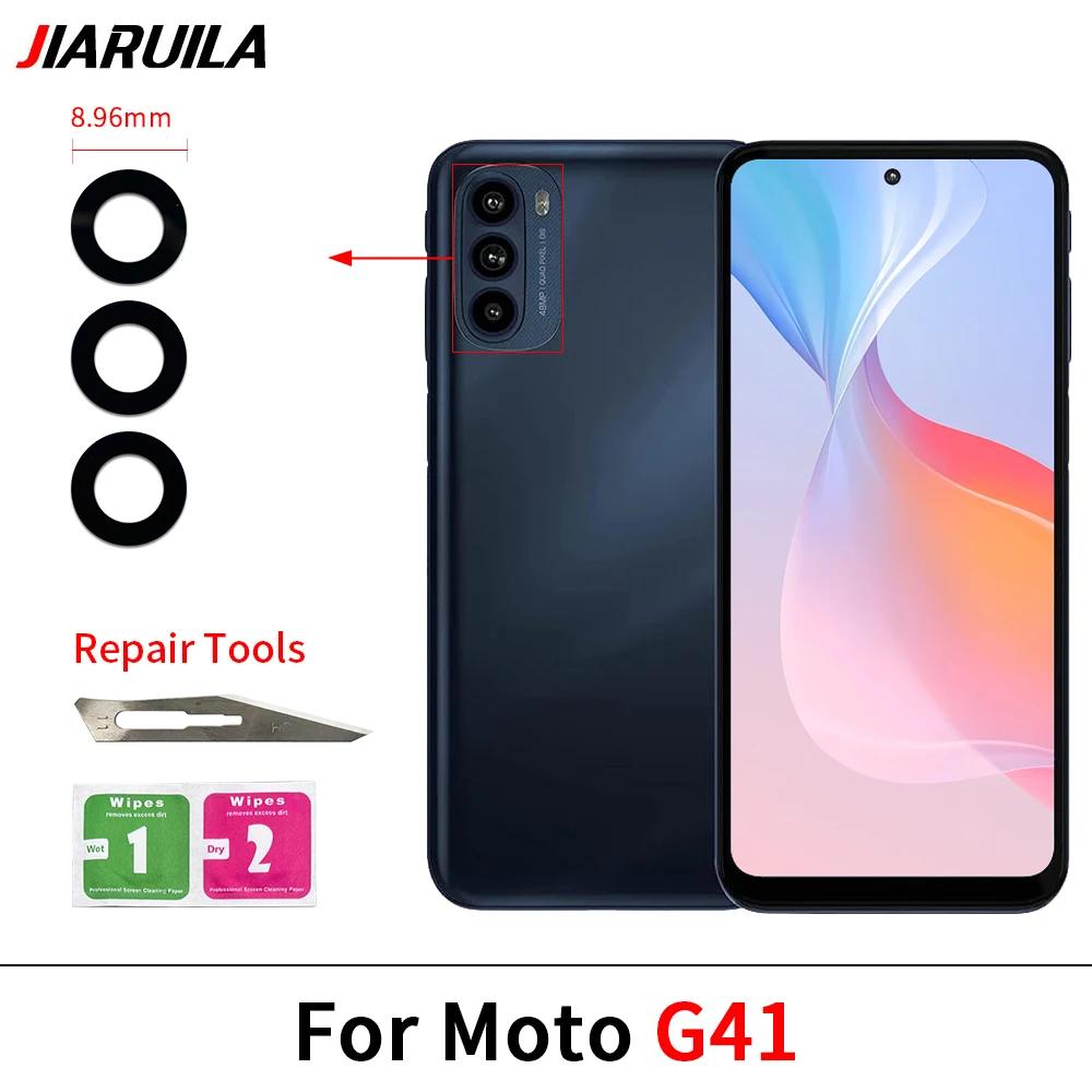 Camera Lens For Moto G85 G100 G200 G62 G60S G54 5G G52 G51 5G G41 G24 Power G14 Rear Back Camera Glass Lens With Glue Adhesive