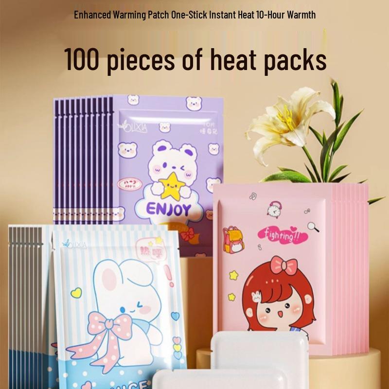 Roztomilé samohřejivé zimní nálepky pro dívky: 12hodinové teplo pro tělo a nohy