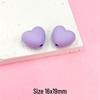 Perles Macaron Cœur - Cœur Pêche en Caoutchouc Tactile pour Collier, Bracelet et Accessoires de Cheveux DIY (E18)