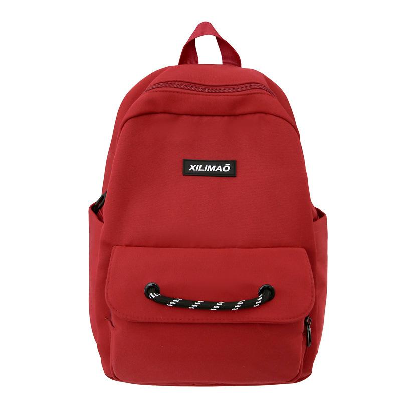

Large Capacity Backpack for Boys Girls High School Students School Bag червоний