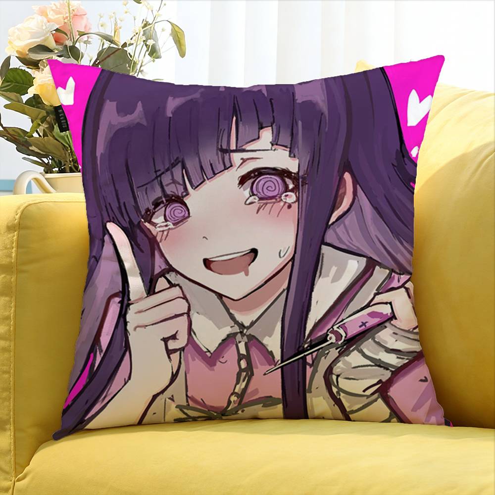 Video Game MMikan Tsumiki World Various Sizes Square Pillow Case For Car Home Bedchamber Decor