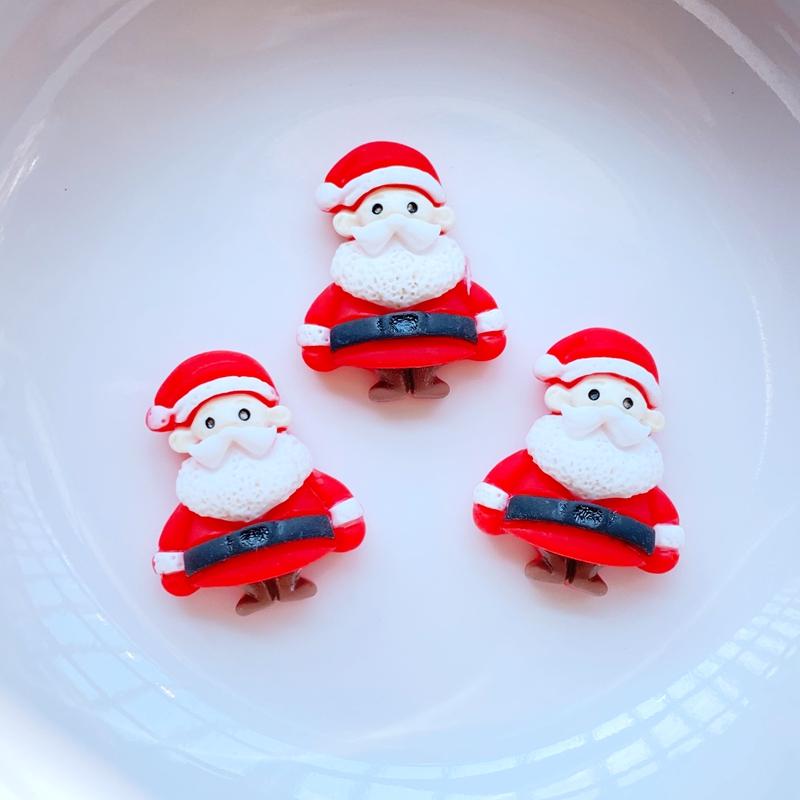 

10Pcs New Cute Christmas Series Flat Back Resin Cabochons Scrapbooking DIY Jewelry Craft Decoration Accessorie