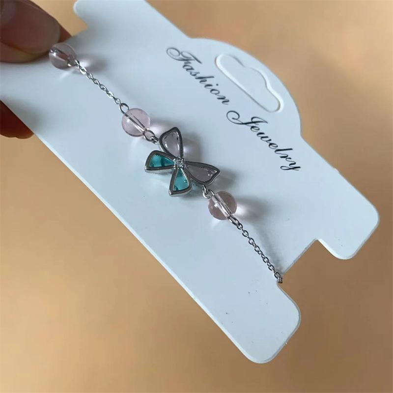 Хан Со Хи Сериал Тем не менее браслет-бабочка из камня корейский стиль высококачественные хрустальные украшения для женщин девушек