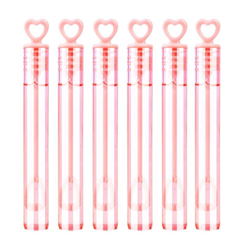 12-Piece Heart-Shaped Mini Bubble Wands for Weddings & Festivals with Free Shipping