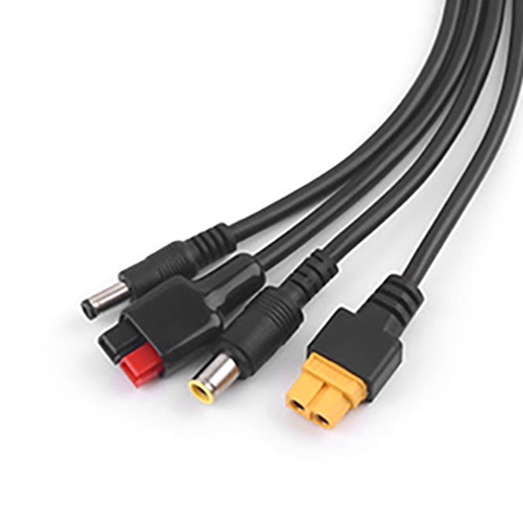 Solar Panel Extension Cable 4 in 1 DC5521 7909 XT60 Female Connector Photovoltaic Cord PV Wire 30A