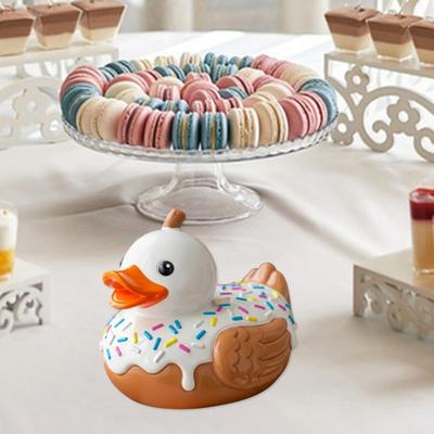 Figurină Rață Desert Desen Animat Statuetă Rață Sculptură Animal Vinil Decor Ornament pentru Casă Birou Desktop Raft de Cărți