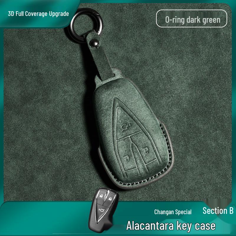 Changan CS75 Plus/CS55 Alcantara Suede Leather Car Key Protective Cover