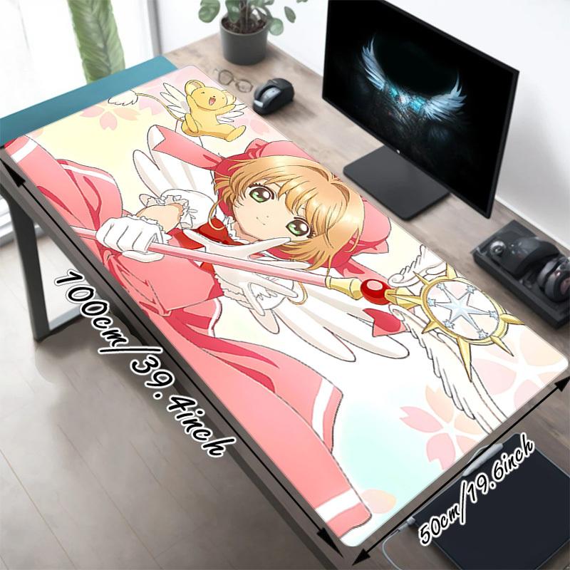 1PC Cardcaptor Sakura Magic Wand Large Durable Mouse Pad Suitable for Office Desks, Gaming Desktops.Ideal for Office, Home, Gaming Rooms-P31