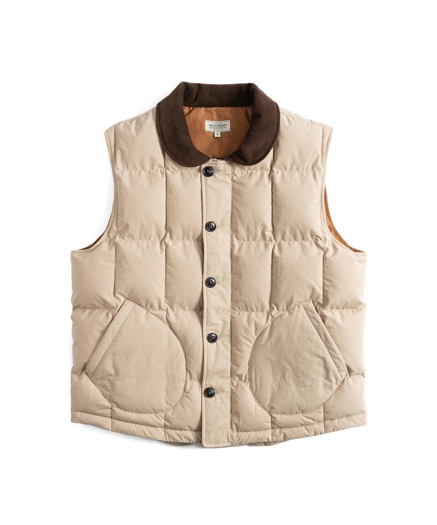 Wild Bricks Rp Puffer Vest (Beige)