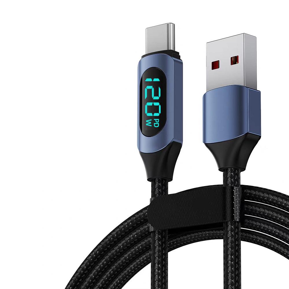 120W Type-C Fast Charging Cable for Apple 15/16 & Huawei Laptops