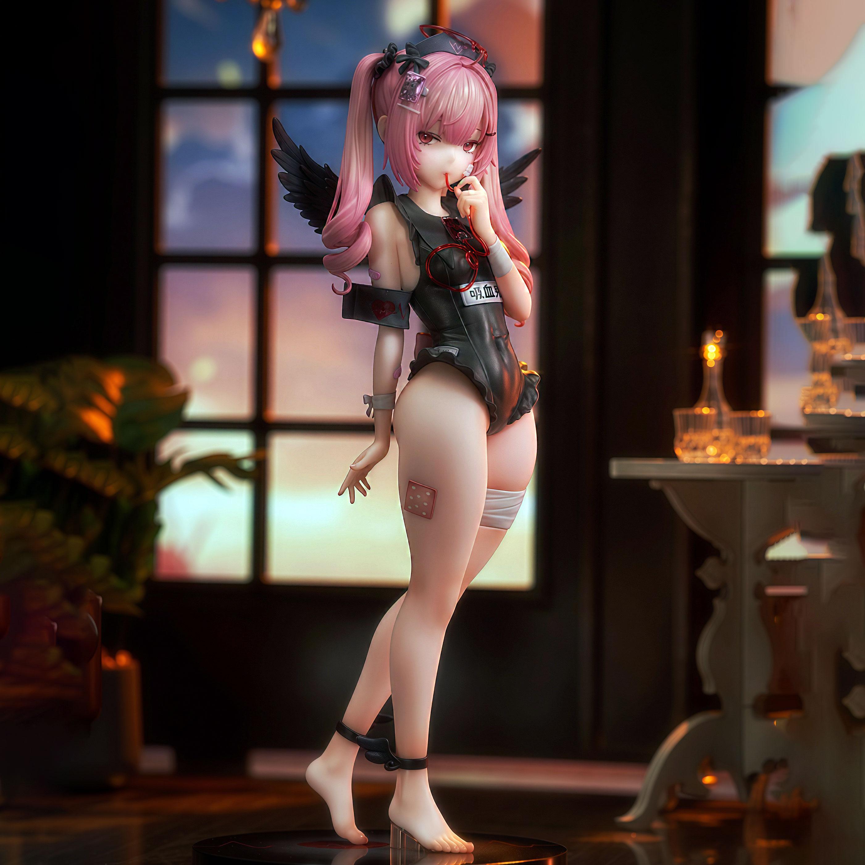 

High Quality Edition Moon Night See Love Exclusive Nurse Trainee Gk Model Collectible Figure Table Decoration Scene Display Toy чорний