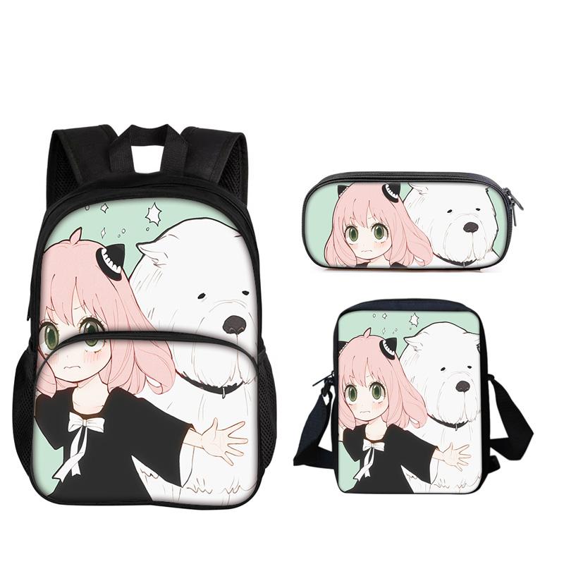 3pcs Set Knapsack for Boys Girls Best Gift Regretevator Gnarpy Child School With Lunch Box Pencil Bags School Pupil Bags