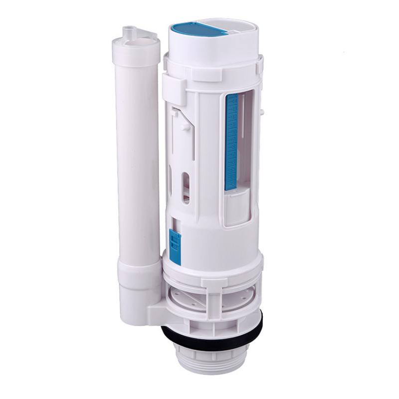 Valvola di Scarico WC Sdoppiata Valvola di Uscita Acqua WC a Due Pulsanti Scarico Doppio Raccordi per Serbatoio di Riempimento Acqua Scarico Flusso Valvola per Cassetta