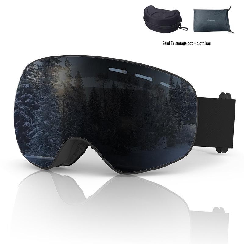 2025 Unisex Spherical Ski Goggles: Double-Layer Anti-Fog Outdoor Cylindrical Snow Goggles