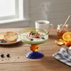 Hohe Füße Glas Eisbecher 270 ML Dessertschale Exquisite Obstsalatschale Café