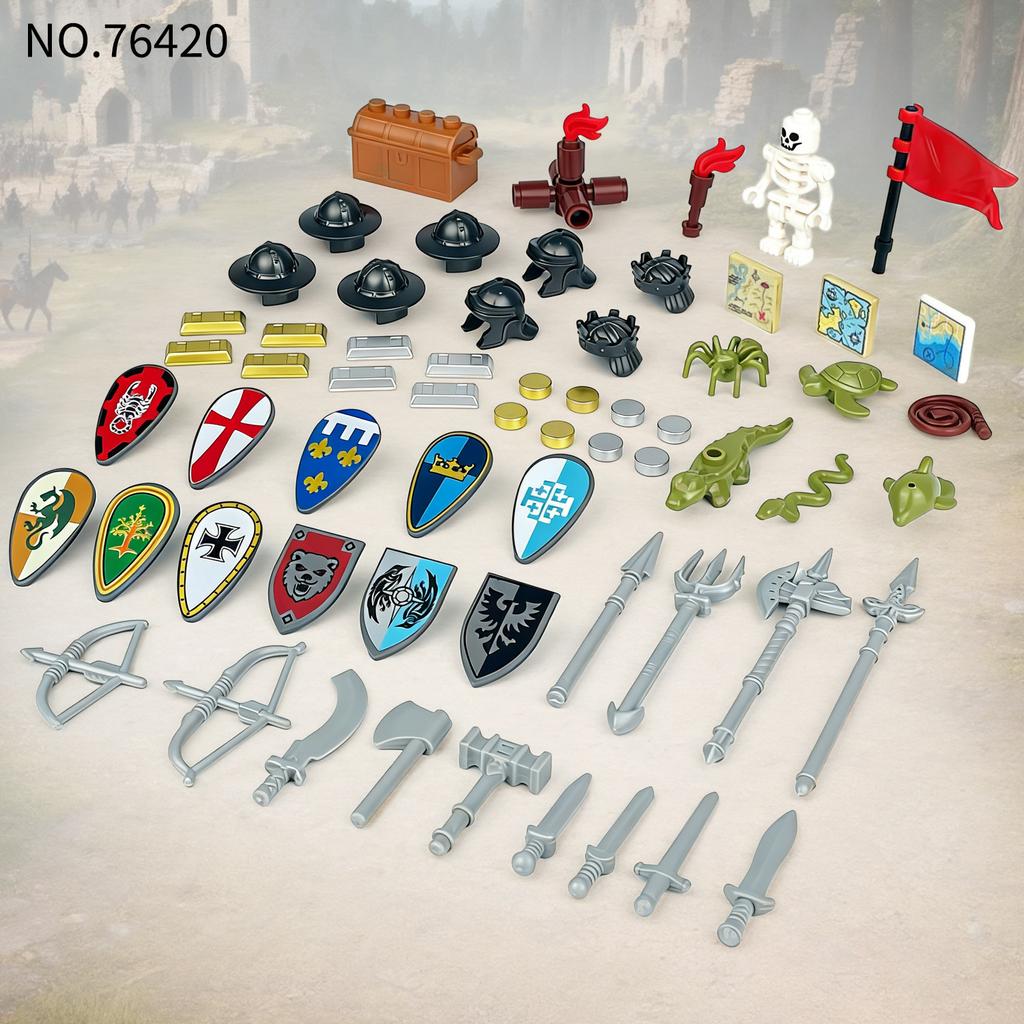 Medieval Series Legion Weapon Accessories Building Block Toys