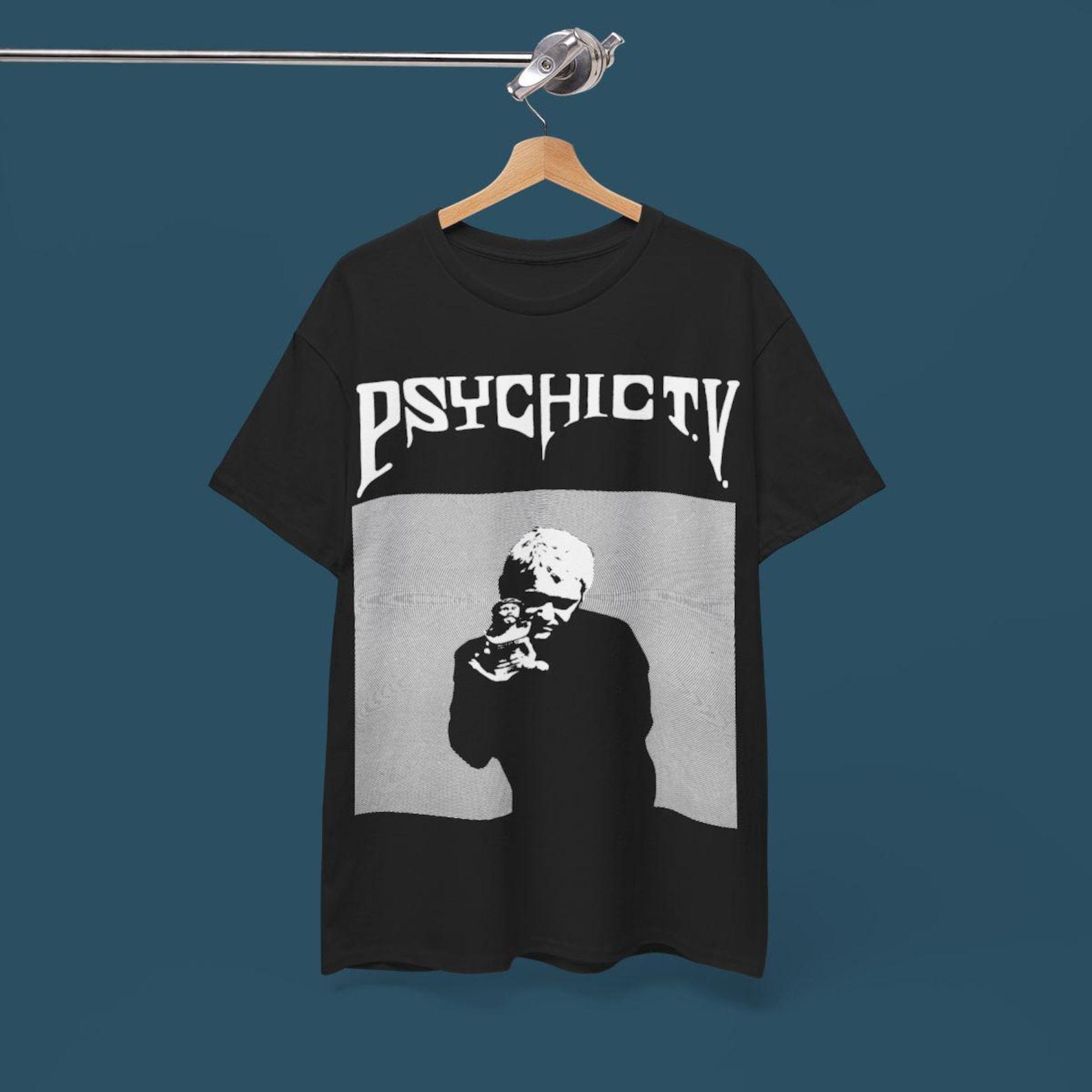Psychic TV Band Tee - Indie Noise Experimental T shirt XL