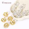 17*8.5MM 18K Gold Plated Hollow Flower Bead Caps High Quality Jewelry Beads Cap DIY Jewelry Accessories Wholesale