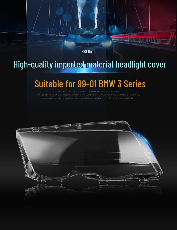 BMW 3 Series E46 Headlight Lens Cover & Housing for 318i, 320i, 325i