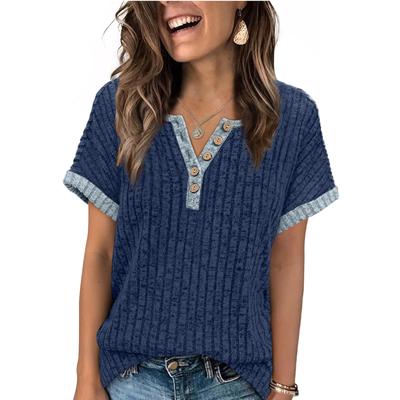 Women's Fashion Casual ,color Short,sleeved Top