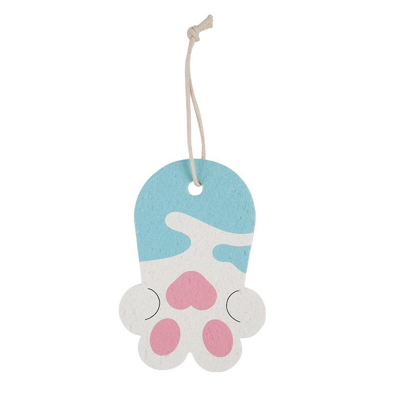 

Салфетка из отбеливателя с мультяшным принтом, спрессованная хлопковая губка из древесной массы для уборки кухни, мытья посуды, чистки кастрюль, лист-губка 11*8*1.5cm светло-синий