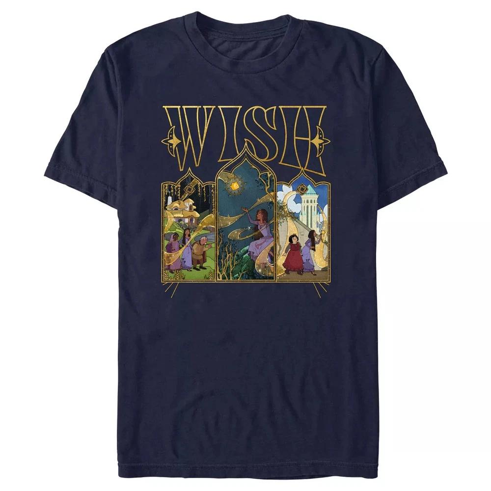 Wish Stained Glass Scenes Tshirt Unisex S