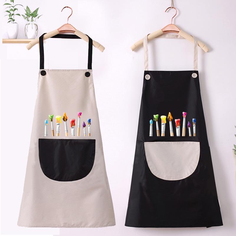 Grembiule Artistico Impermeabile per Bambini - Senza Maniche, Grembiule da Pittura Reversibile per Bambini e Attività Genitore-Figlio