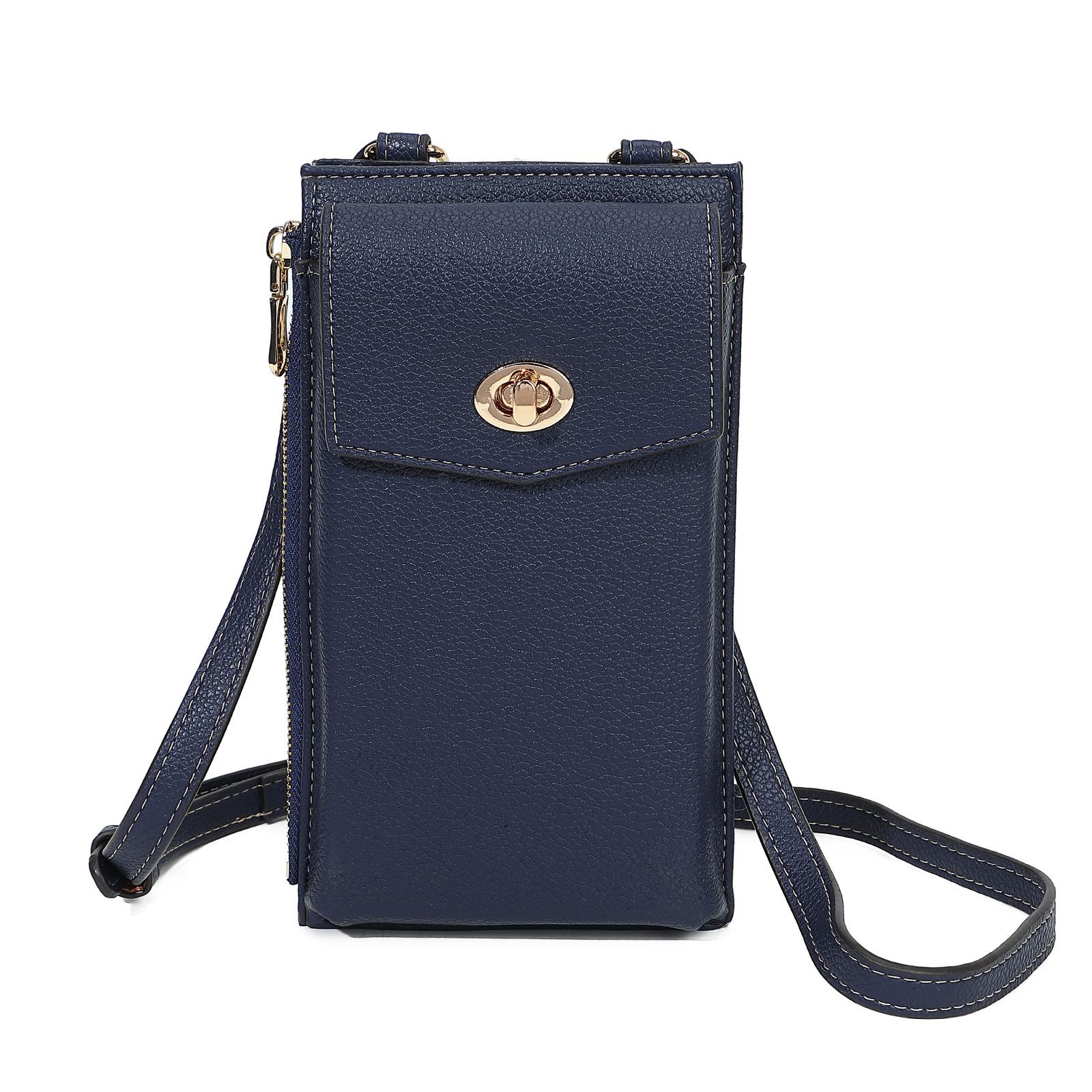 Wechseltasche Schulter Handytasche Damen Umhängetasche Mini Klein Einfache Handytasche Kleine Umhängetasche Einfach blau