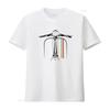 1 Heren T-shirt Scooter Italiaans Retro Print Vespa's En Kleuren Van De Vlag Ronde Hals Normale Pasvorm Comfortabel Voor Iedereen
