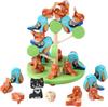 Generisch Wooden Stacking Toys, Fun Interactive Fine Motor Activity, Educational Tabletop Game for Indoor School Classroom Family Adults
