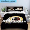 Washington Redskins 3PCS Bedding Set 2D Printing (Includes 1 Duvet Cover + 2 Pillowcases Coreless), Bedroom decor,Fan gift