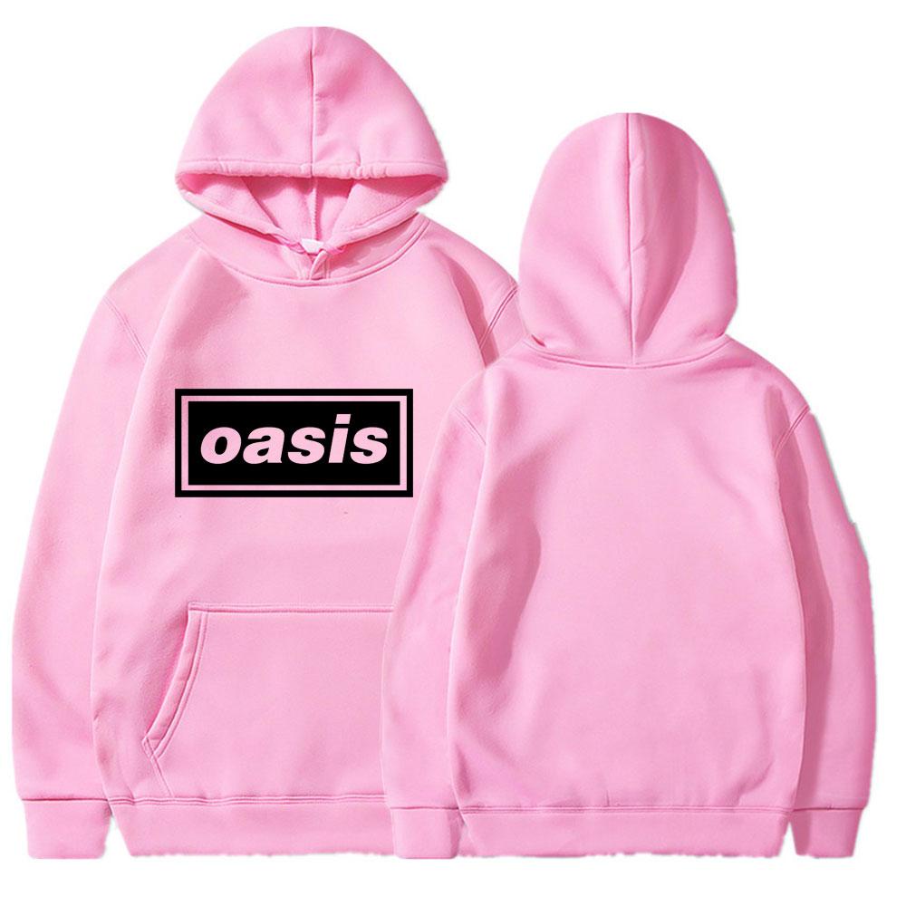 Hot Sale Hoodies Women O-Oasis Hooded Sweatshirts British Rock Band Vintage Clothing Cotton Casual Streetwear Women's Spring Top