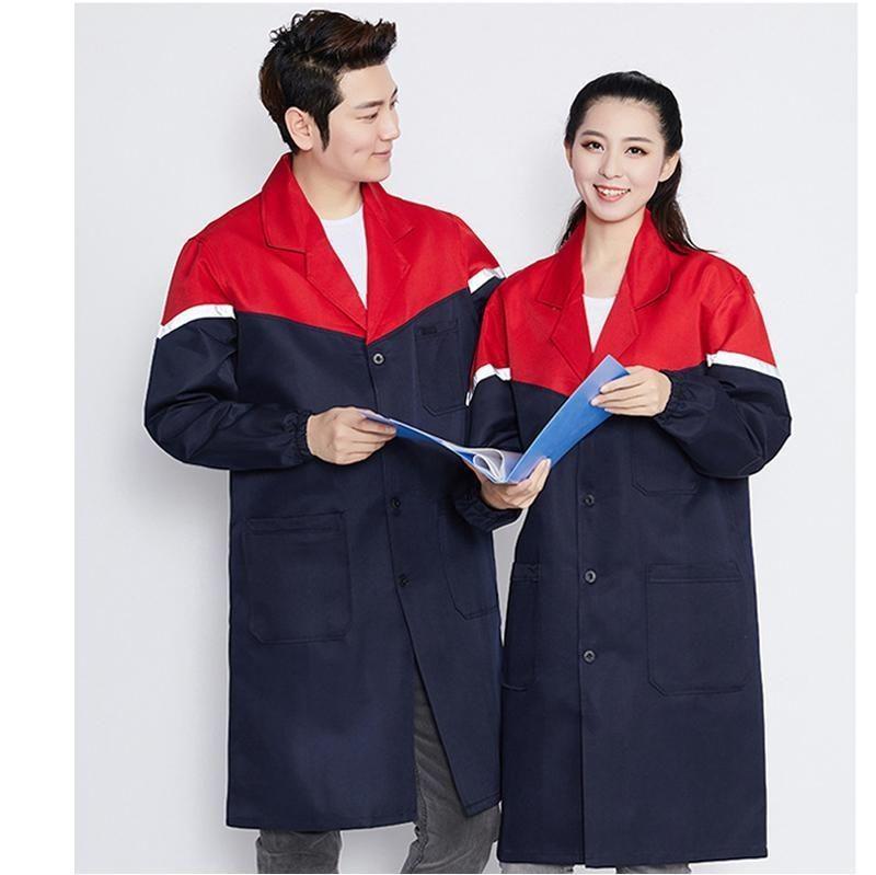Unisex Blue Smock: Long, Wear-Resistant, Dirt-Resistant Labor Protection for Autumn/Winter - Ideal for Warehouse Management and Handling.