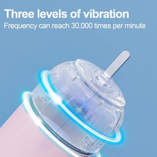 Kids U-Shaped Ultrasonic Electric Toothbrush with 2 Silicone Brush Heads IPX7 Waterproof Automatic Cartoon Dinosaur Toddlers Boys Girls Rechargeable