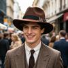 Dress Up Topper Hat Panama Jazz Hat Casual Woolen Top Hat Men Women